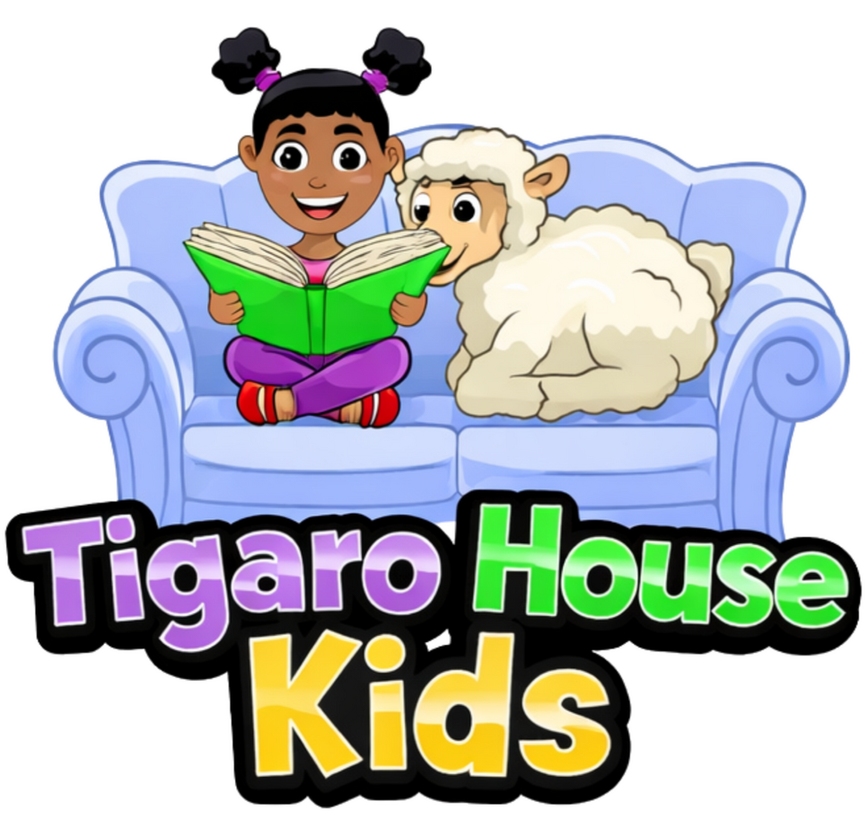 Tigaro House Kids Logo Tigaro House Kids logo – children’s faith-based resources from Tigaro House