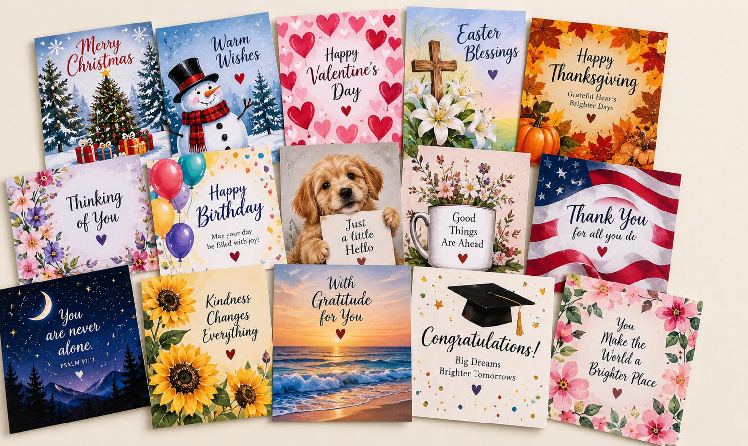 Christian Encouragement Cards | The Christian Card Circle Colorful greeting cards for birthdays, holidays, congratulations, gratitude, and encouragement representing The Christian Card Circle.